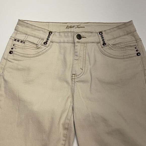 KIKIT JEANS Women’s 4 Cream Capri Jeans - Picture 1 of 4